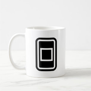 Caneca De Café Placa Zener   Quadrado oco
