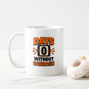 Caneca De Café Placar de Pontuação do Medidor de Sarcasmo de Dia