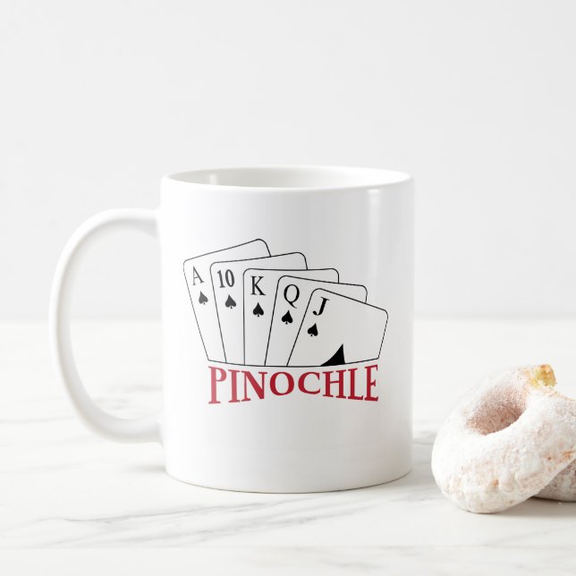 Caneca De Café Placas Pinochle (Com Donut)