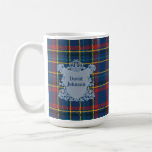 Caneca De Café Plaid Escocês Tartan Clan Padrão Vintage