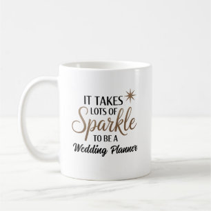 Caneca De Café Planeador de Casamento Sparkle