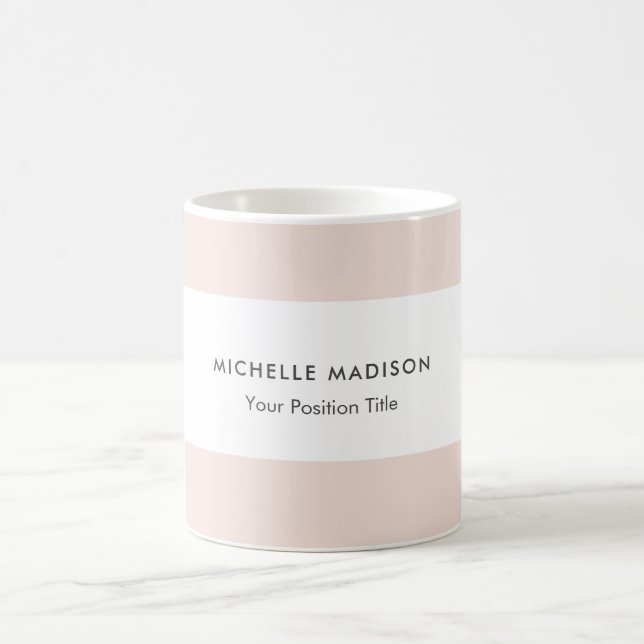 Caneca De Café Planeamento profissional minimalista da tendência (Centro)