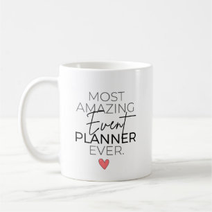 Caneca De Café Planejador de Eventos Mais Incrível Personalizado