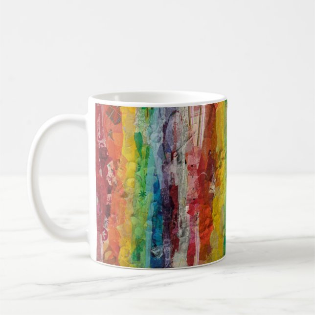 Caneca De Café Planeta: Arco-Íris (Esquerda)