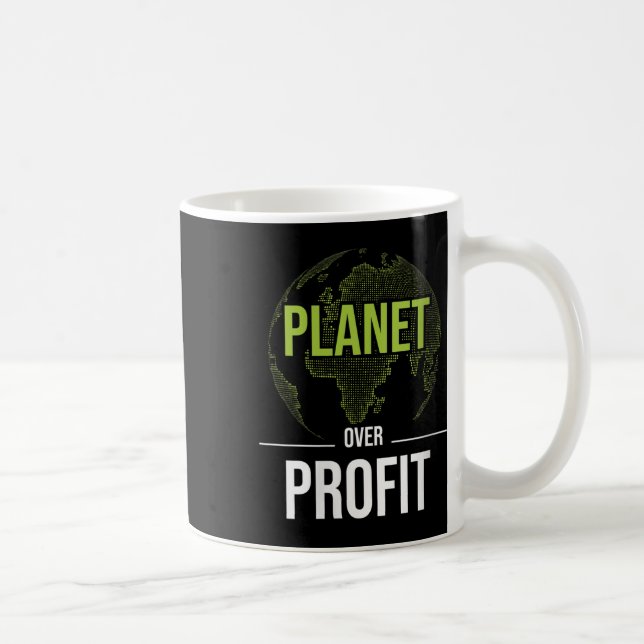 Caneca De Café Planeta das Mulheres Sobre Lucro - Ambiental (Direita)