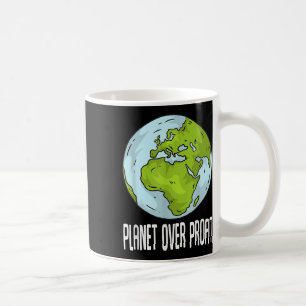 Caneca De Café Planeta Sobre Reciclar De Lucro Salvar O Ambiente