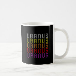 Caneca De Café Planeta Urano Retro Astronomia Vintage T-Shirt