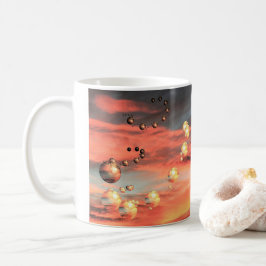 Caneca De Café Planetas Aproximados