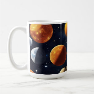 Caneca De Café Planetas espaciais externos 2