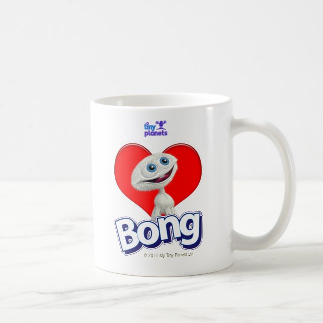 Caneca De Café Planetas minúsculos - o amor de I Bong (Direita)