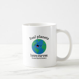 Caneca De Café Planetas Reais Têm Curvas