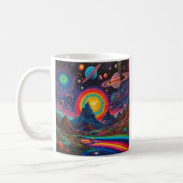 Caneca De Café Planetas selvagens 2 (Esquerda)
