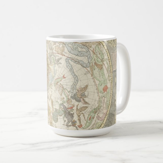 Caneca De Café Planisphaerii Coelestis Hemisphaerium (Frente Esquerda)