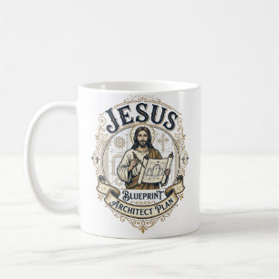 Caneca De Café Plano Arquiteto Jesus Projeto Jesus Plano Arco