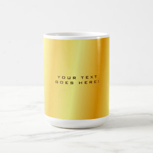 Caneca De Café Plano de fundo de cor Dourado especial simples