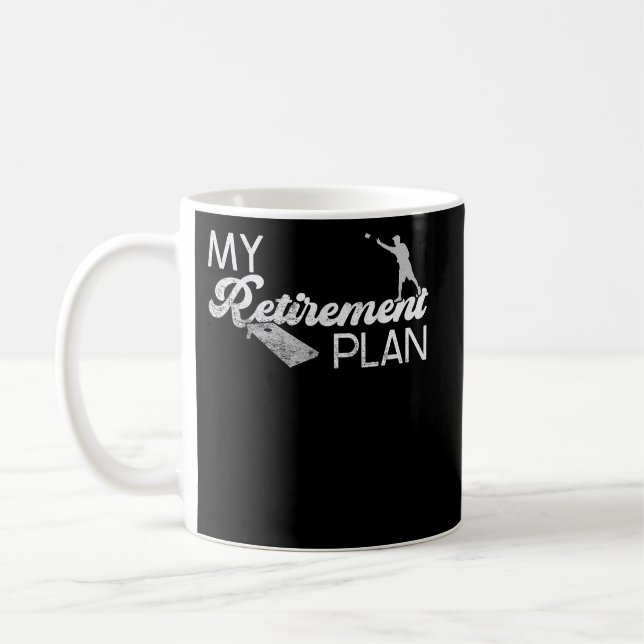 Caneca De Café Plano De Reforma É Diversão De Cornhole (Esquerda)