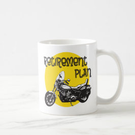 Caneca De Café Plano de reformas com desenho de motociclos