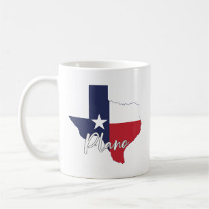 Caneca De Café Plano, Mapa de Sinalizador do Texas