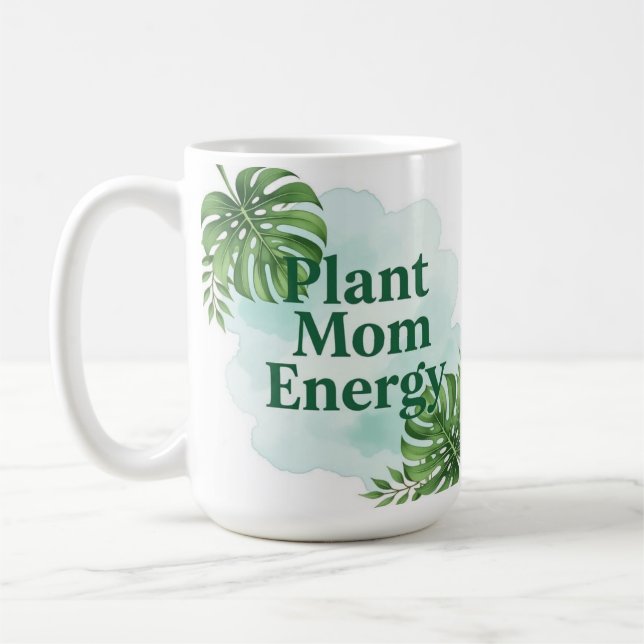 Caneca De Café Plant energy mom nature inspired Coffee Mug (Esquerda)