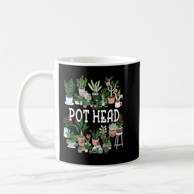 Caneca De Café Plant Lover and Gardener Pot Head Succulent (Esquerda)