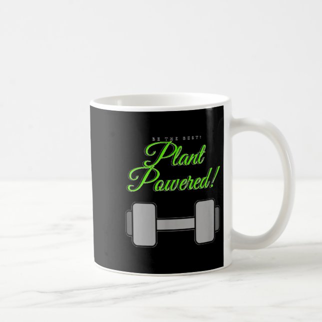 Caneca De Café Plant Wered Gym Motivation Vegetarian  (Direita)