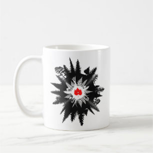 Caneca De Café Planta de bordo da floresta Folha de registros de