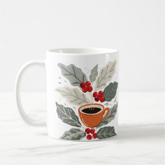 Caneca De Café Planta de Café Boho