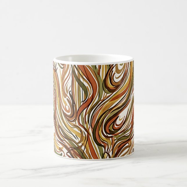 Caneca de Café Planta Deserto Cacto Abstrato (Centro)