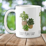 Caneca De Café Planta Louca Lady Funny Classic Mug, 11 oz<br><div class="desc">Planta Louca Lady Funny Classic Mug,  11 oz Coffee Mug</div>