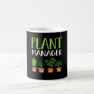 Caneca De Café Planta orgânica Gerente Planta Diversão de Lover