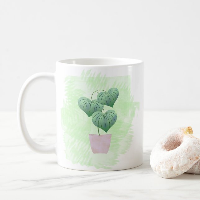 Caneca De Café Planta tropical (Com Donut)