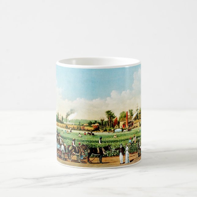 Caneca De Café Plantação de Algodão no Mississippi, EUA. (Centro)