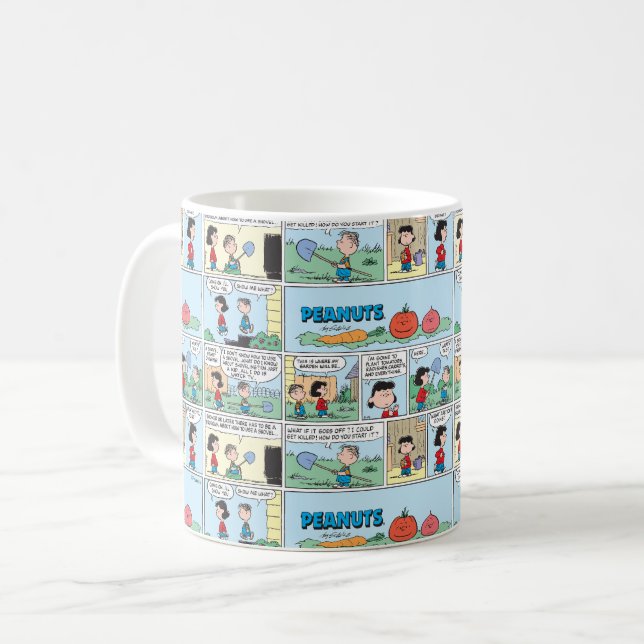 Caneca De Café Plantando Um Jardim Vegetal (Frente Esquerda)