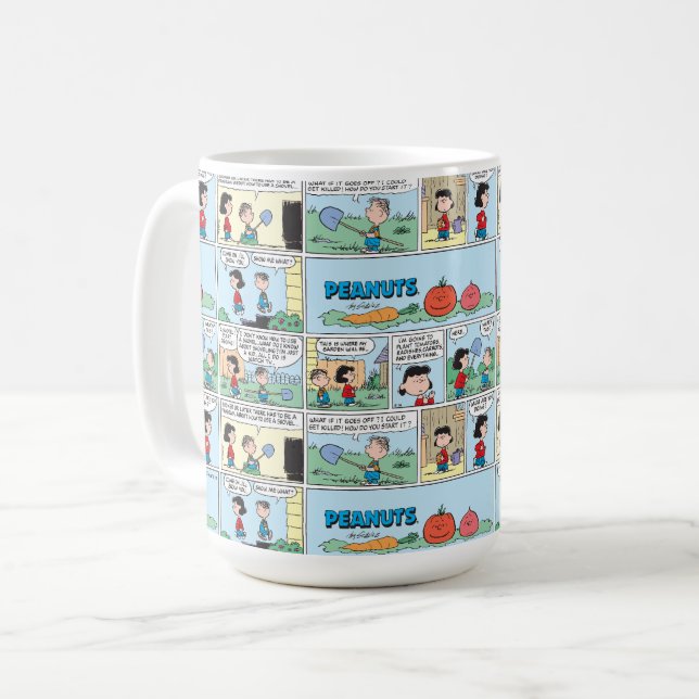Caneca De Café Plantando Um Jardim Vegetal (Frente Esquerda)