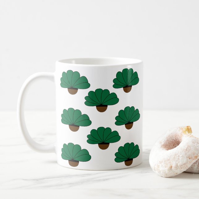 Caneca De Café Plantas Amam Plantas Verdes (Com Donut)