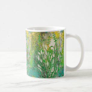 Caneca De Café Plantas aromáticas, flores silvestres, artes flora