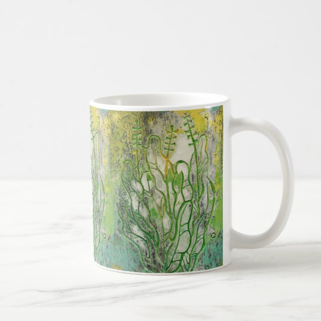 Caneca De Café Plantas aromáticas, flores silvestres, artes flora (Direita)