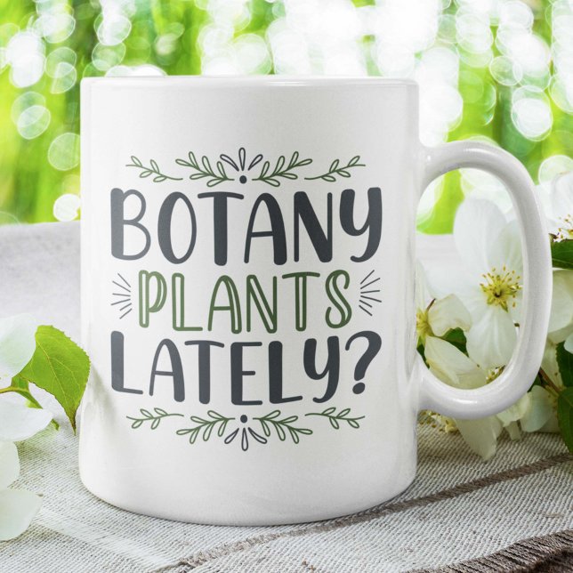Caneca De Café Plantas De Botânica Ultimamente (Criador carregado)
