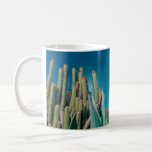 Caneca De Café Plantas De Cactus No Deserto De África, Em Pera Rá