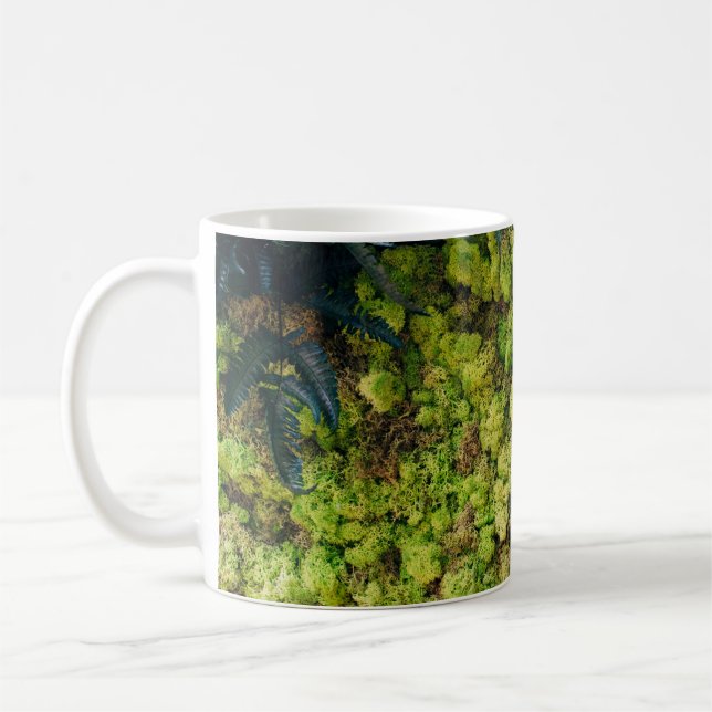 Caneca De Café Plantas de folhas verdes (Esquerda)