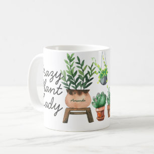 Caneca De Café Plantas Loucas De Vidro-Vidro