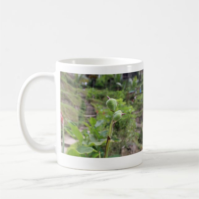 Caneca De Café Plantas naturais fotografia água de praia viagem (Esquerda)