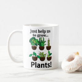 Caneca De Café Plantas Nos Ajudam A Cultivar Plantas