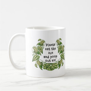 Caneca De Café Plantas podem comer o sol e fazer asas