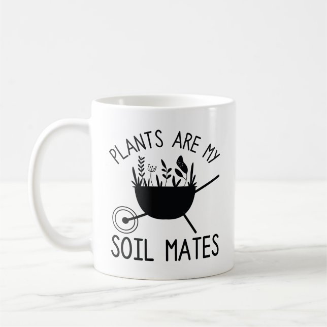 Caneca De Café Plantas São Meus Amigos De Solo (Esquerda)