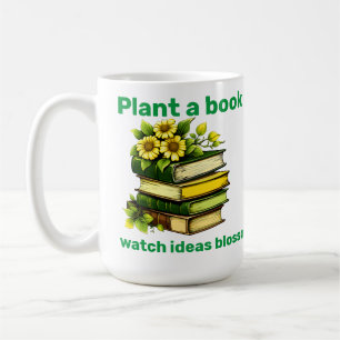 Caneca De Café Plante um Livro
