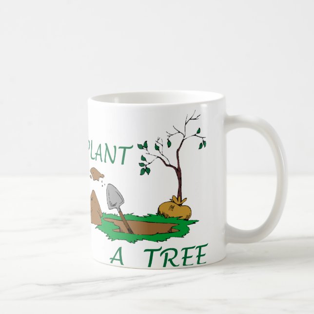 Caneca De Café Plante uma árvore (Direita)