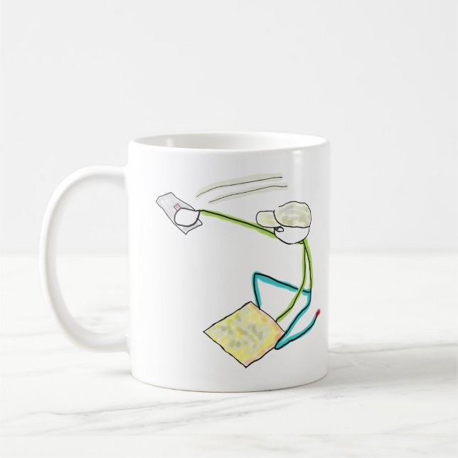 Caneca De Café Plasterer Stickman (Esquerda)
