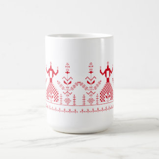 Caneca De Café Plataforma Folk Motif Ucraniano