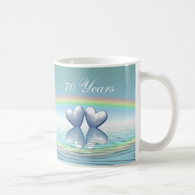 Caneca De Café Platinum Hearts do 70 (Direita)
